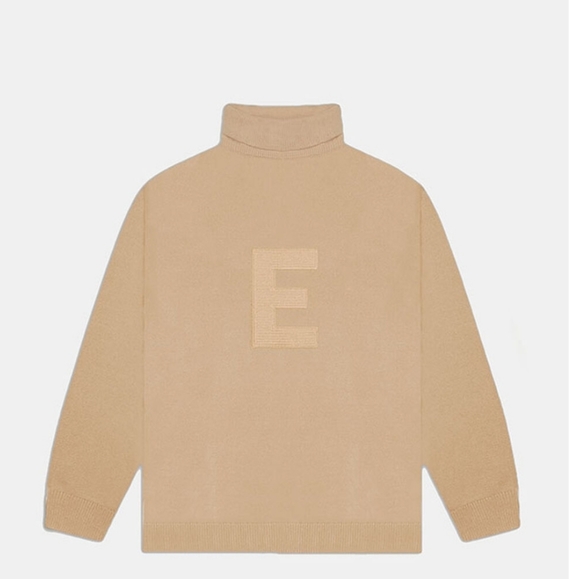 Essentials Fear Of God Women's Sand Turtleneck Sweater - Picture 2 of 4